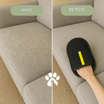 Luva anti-pêlos